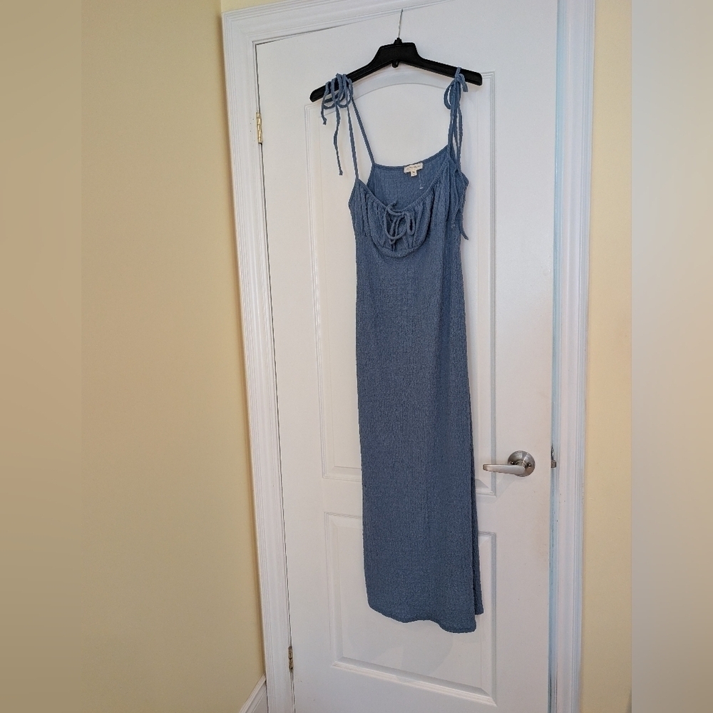 See You Monday Blue Maxi Dress Size Large